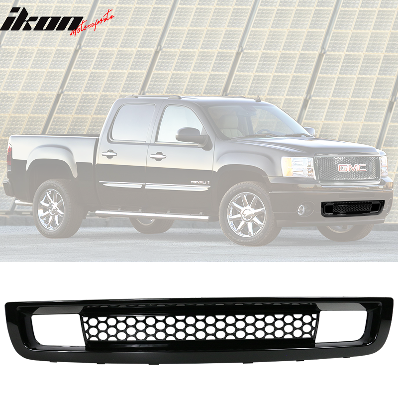 2007-2013 GMC Sierra 1500 Front Lower Grille Guards Bumper Grill ABS