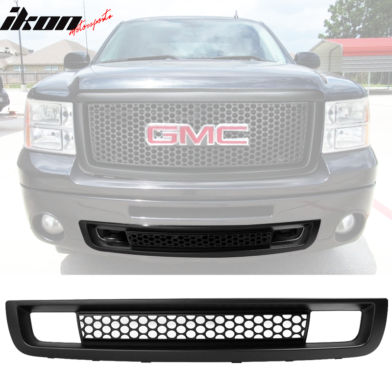 2007-2013 GMC Sierra 1500 Front Lower Grille Guards Bumper Grill ABS