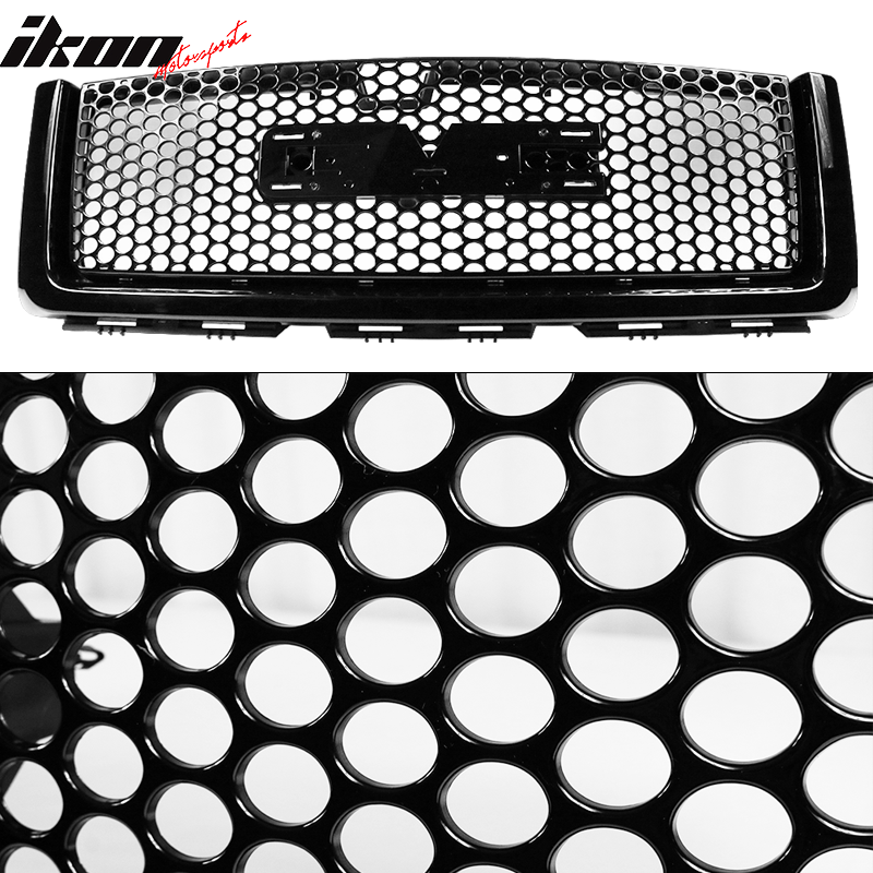 2007-2013 GMC Sierra 1500 Denali Mesh Front Hood Molding Grille ABS