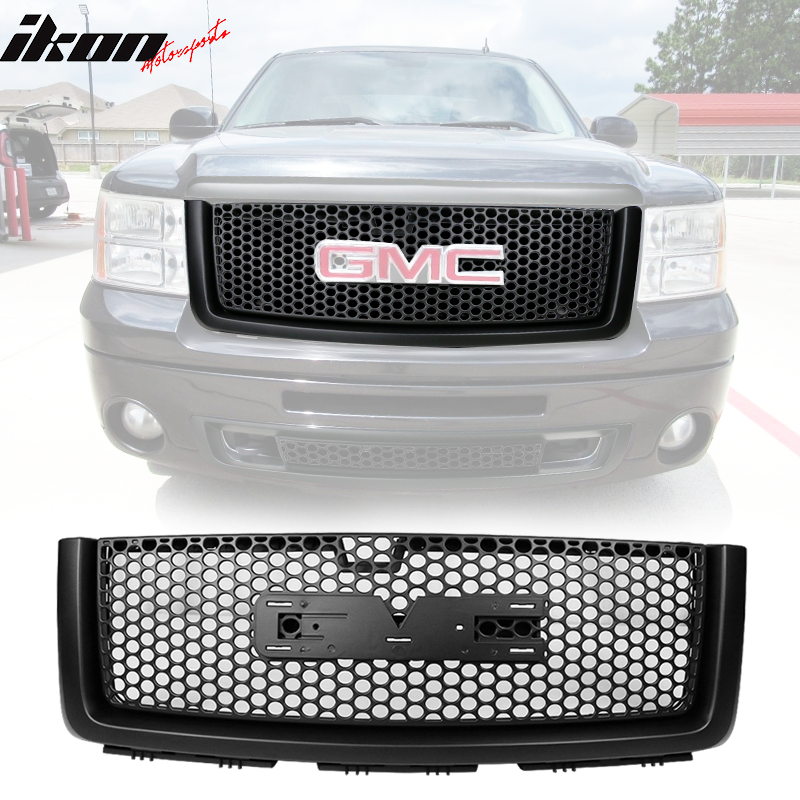 2007-2013 GMC Sierra 1500 Car Front Grille Upper Hood Guards ABS