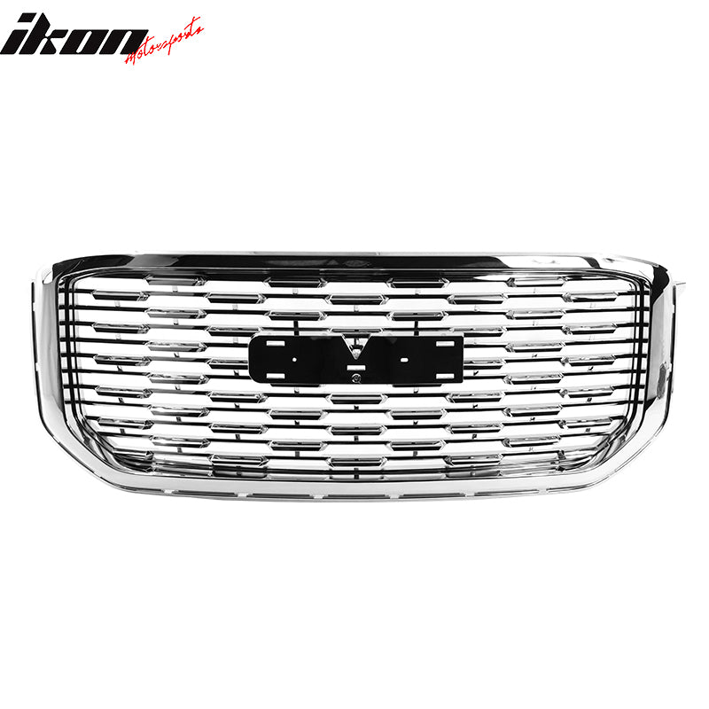 2015-2020 GMC Yukon Denali Style Chrome Front Upper Grille ABS