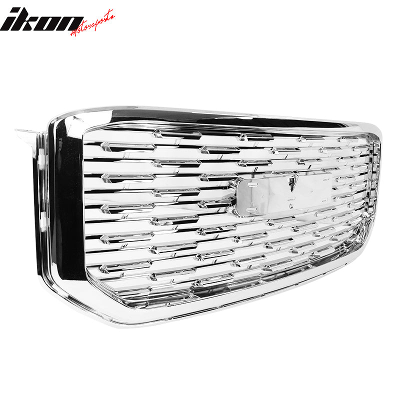 2015-2020 GMC Yukon Denali Style Chrome Front Upper Grille ABS