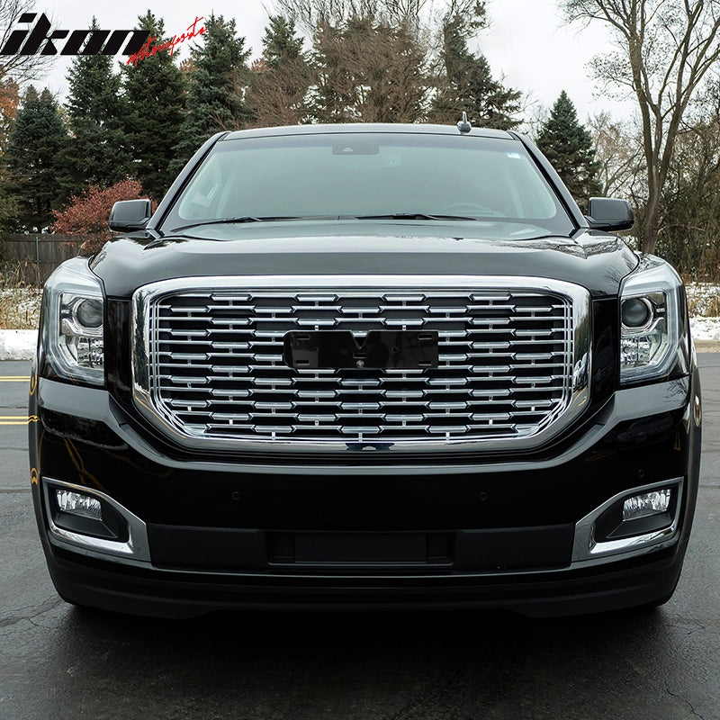 2015-2020 GMC Yukon Denali Style Chrome Front Upper Grille ABS