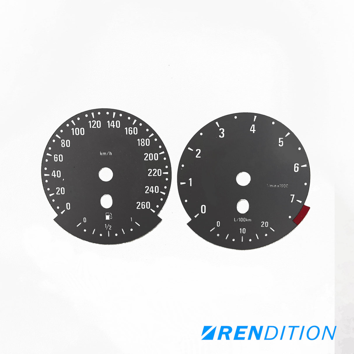 BMW E9X GAUGE FACE / GAUGE OVERLAY FOR 318, 320, 323, 325,328, 330, 335, M3 - K2 Industries
