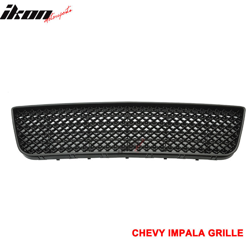 2006-2011 Chevy Impala Honeycomb Lower Hood Mesh Grill ABS LT LS LTZ