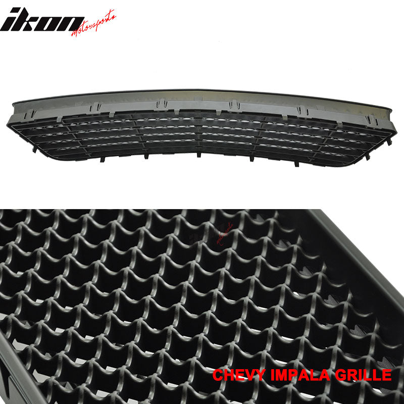 2006-2011 Chevy Impala Honeycomb Lower Hood Mesh Grill ABS LT LS LTZ