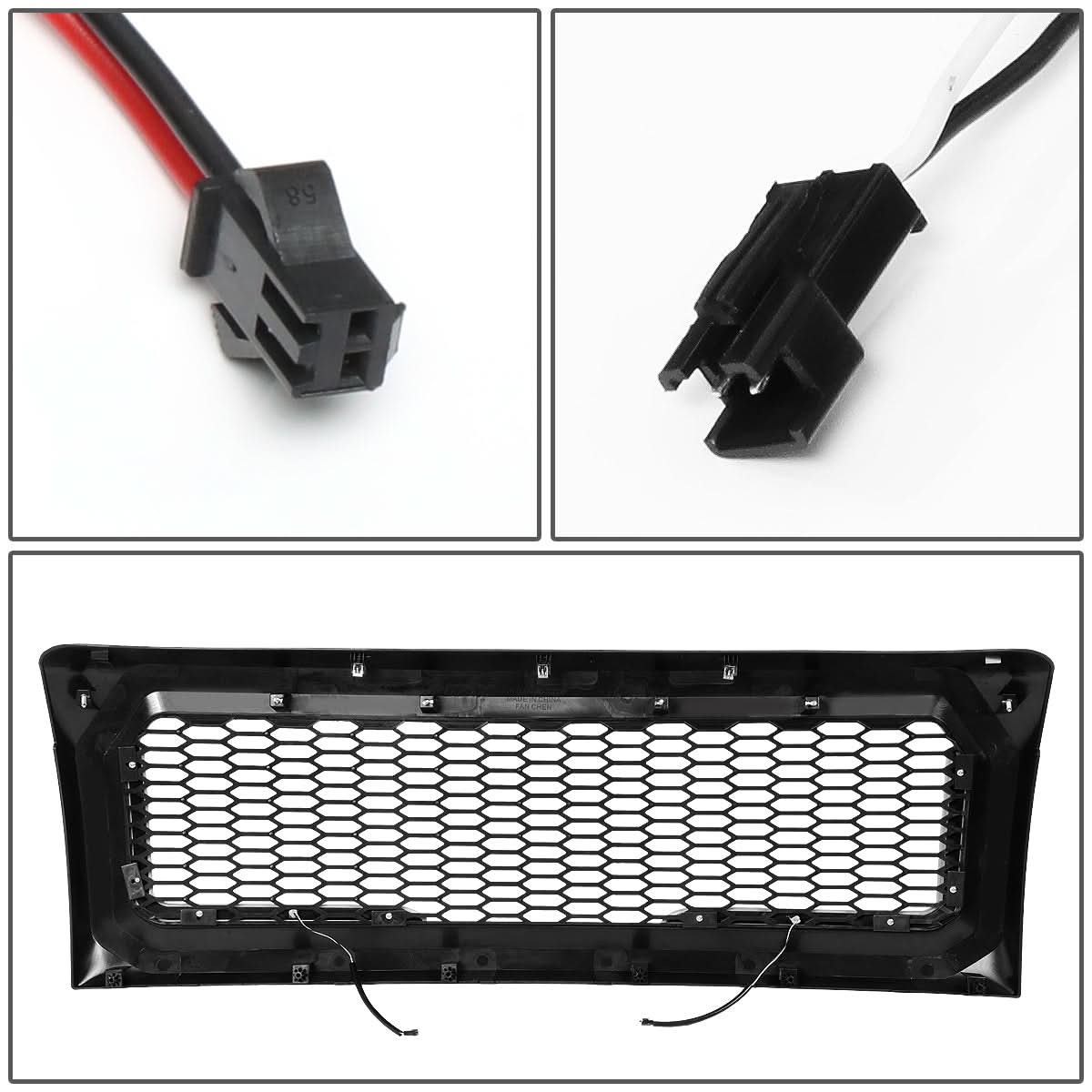 2009-2014 Ford F-150 Honeycomb Mesh Grille w/ LED DRL Lights
