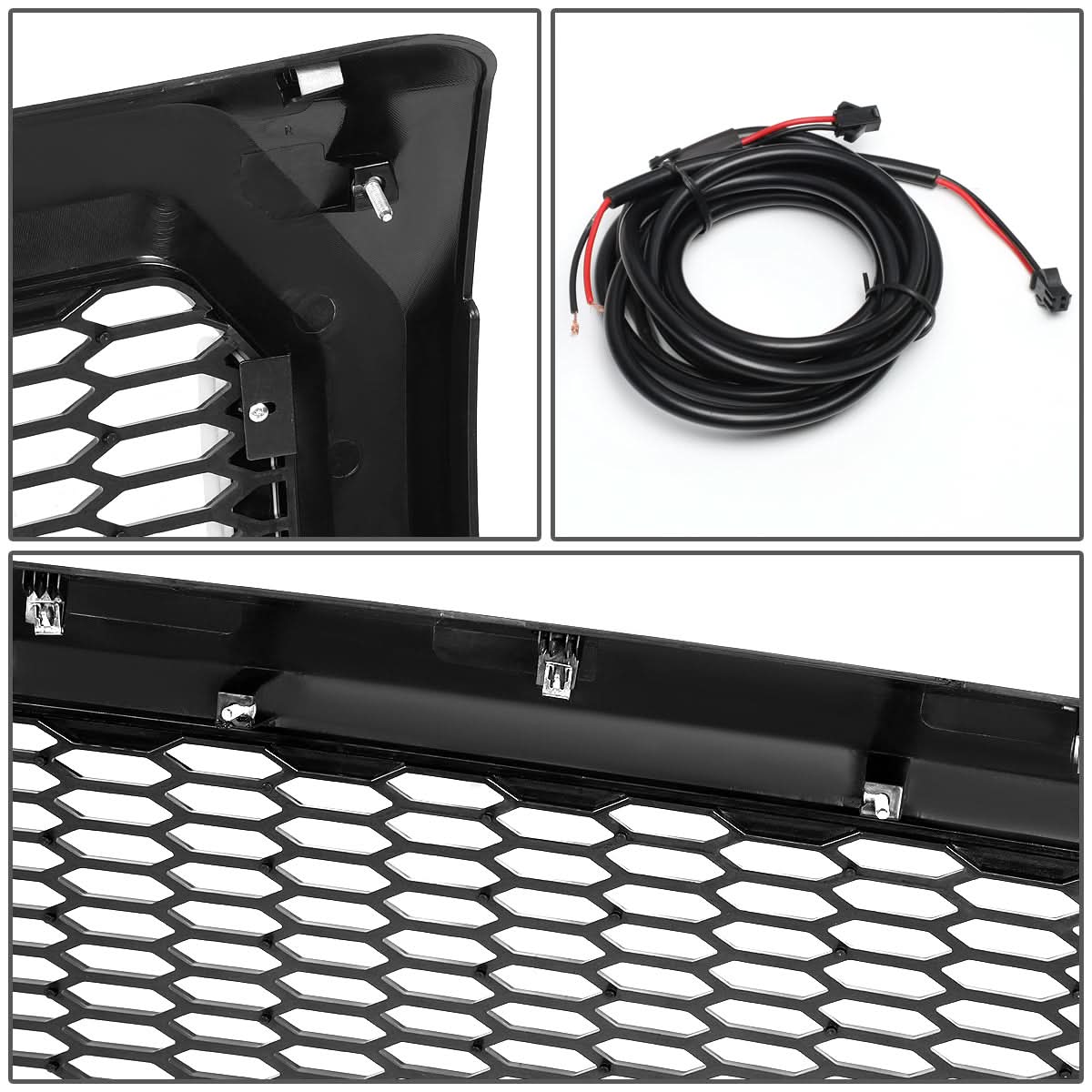 2009-2014 Ford F-150 Honeycomb Mesh Grille w/ LED DRL Lights