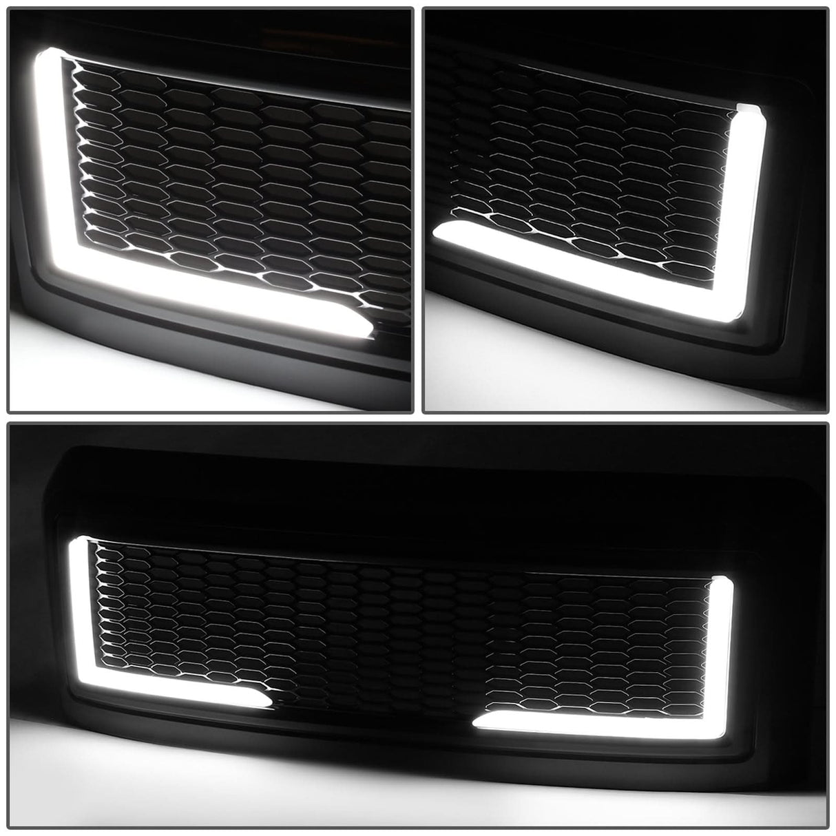 08-10 Ford F-250 F-350 F-450 F-550 Honeycomb Mesh Grille w/ LED DRL