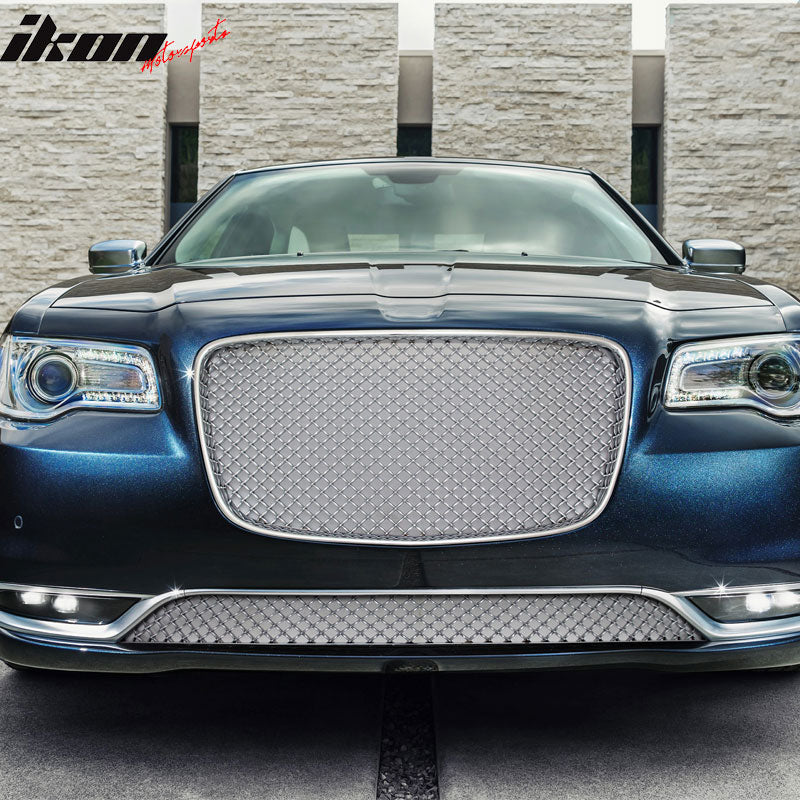 2015-2023 Chrysler 300 300C B Style Chrome Front Mesh Upper Grille