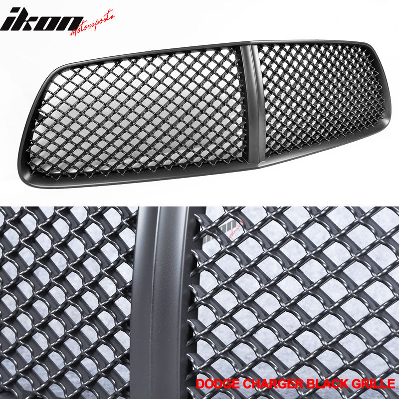 2011-2014 Dodge Charger RT SXT SE Pursuit Front Bumper Grille ABS