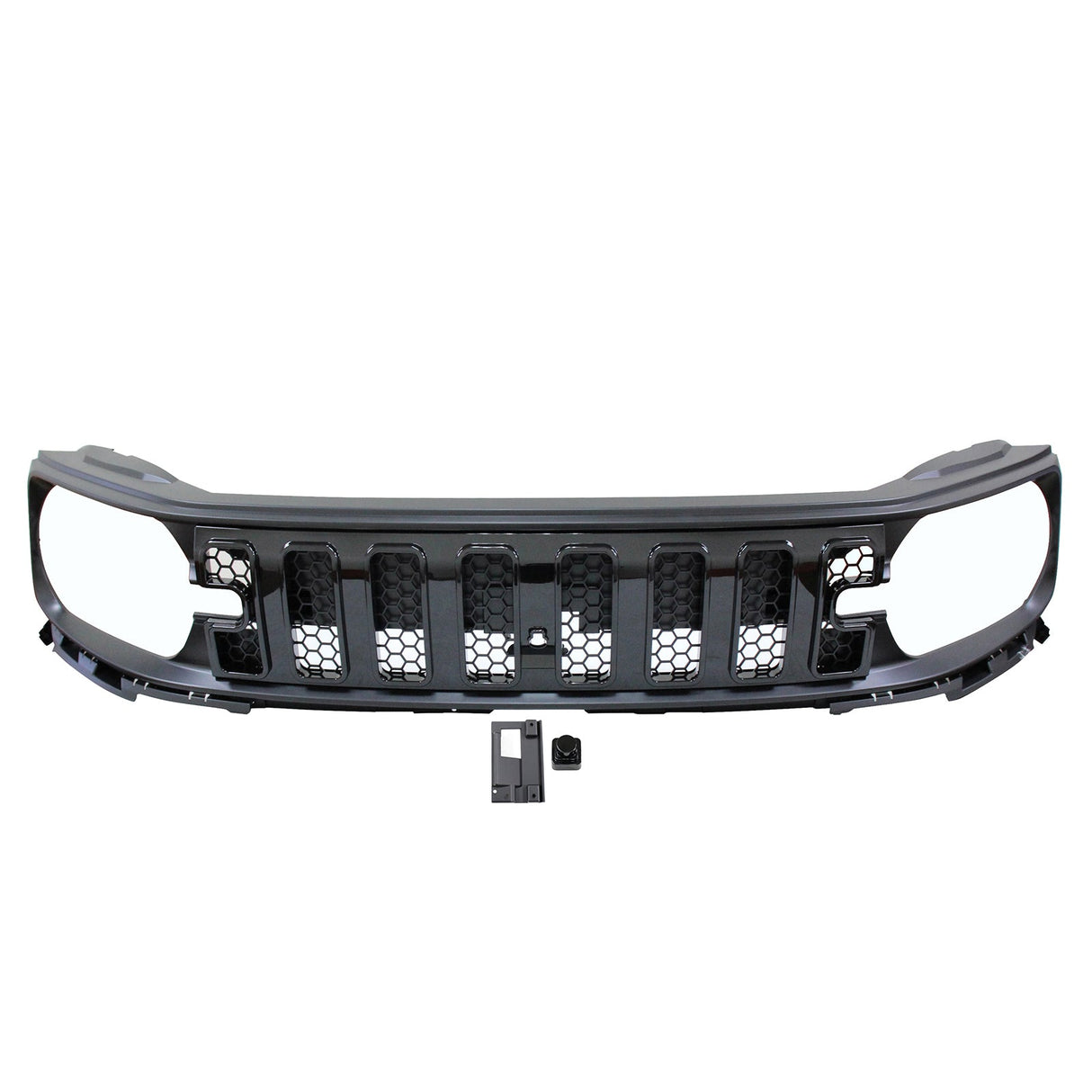 2021-2025 Ford Bronco Sport Grille Upper Guard Gloss Black Mesh Grill