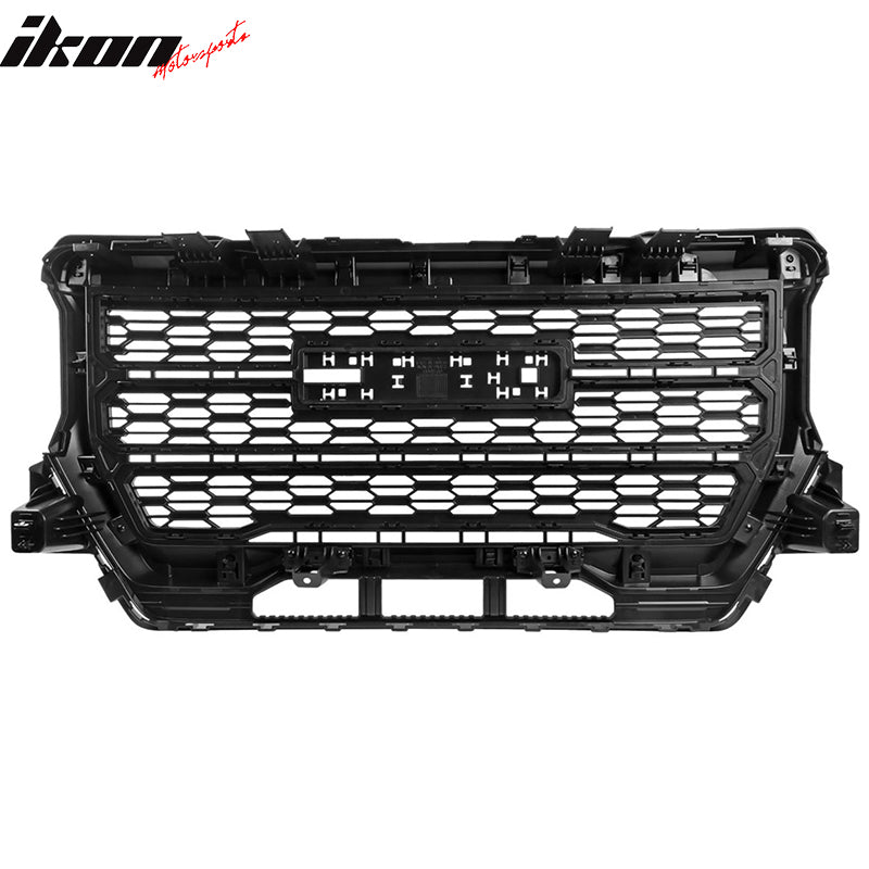 2021-2022 GMC Canyon Denali Style Gloss Black Front Bumper Hood Grille