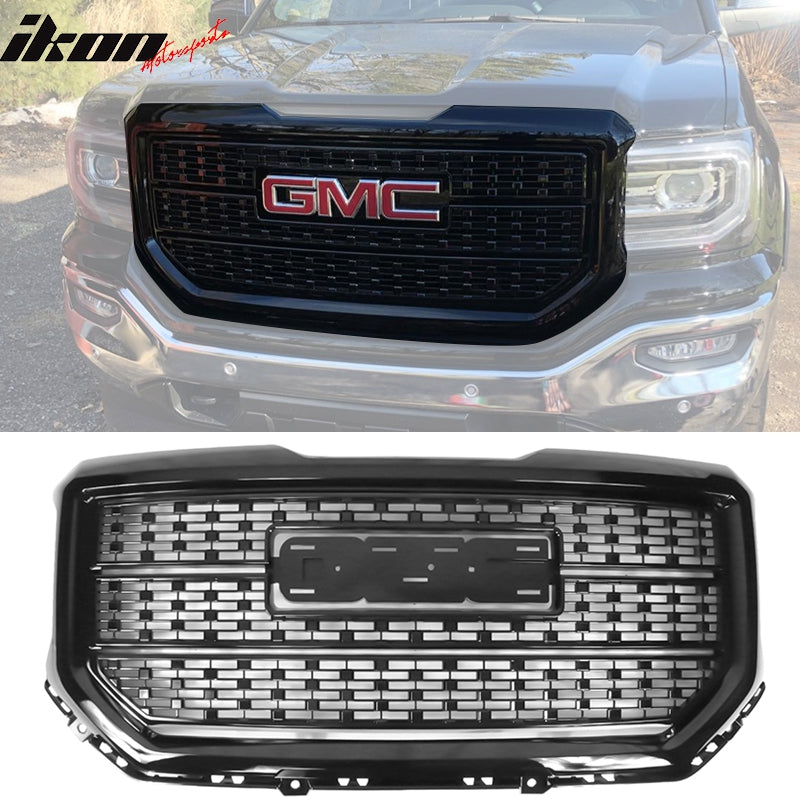 2016-2018 GMC Sierra 1500 Grill Denali Style Car Front Grille Hood