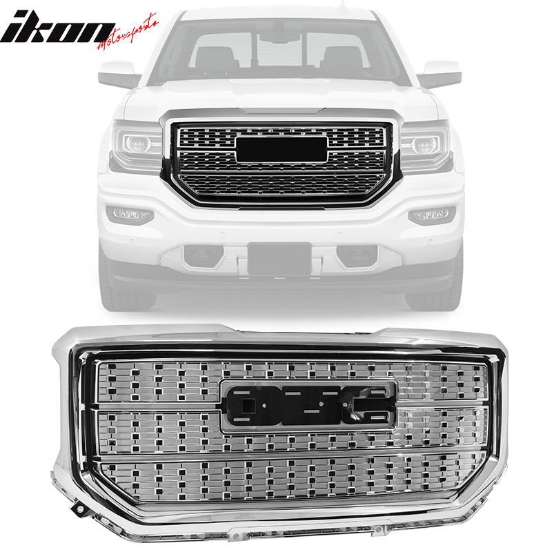 2016-2018 GMC Sierra 1500 Grill Denali Style Car Front Grille Hood