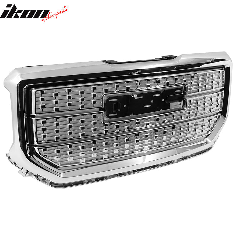 2016-2018 GMC Sierra 1500 Grill Denali Style Car Front Grille Hood