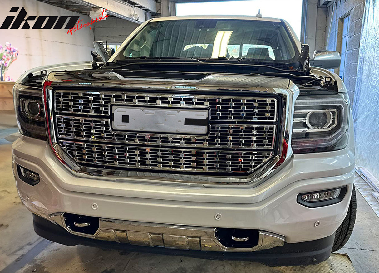 2016-2018 GMC Sierra 1500 Grill Denali Style Car Front Grille Hood
