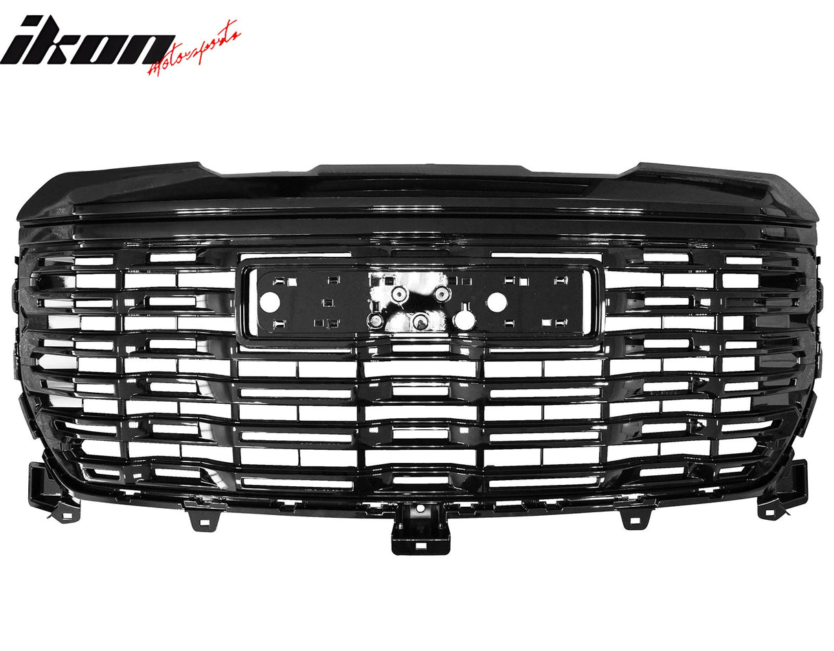 2022-2024 GMC Sierra 1500 Gloss Black Denali Style Front Hood Grille