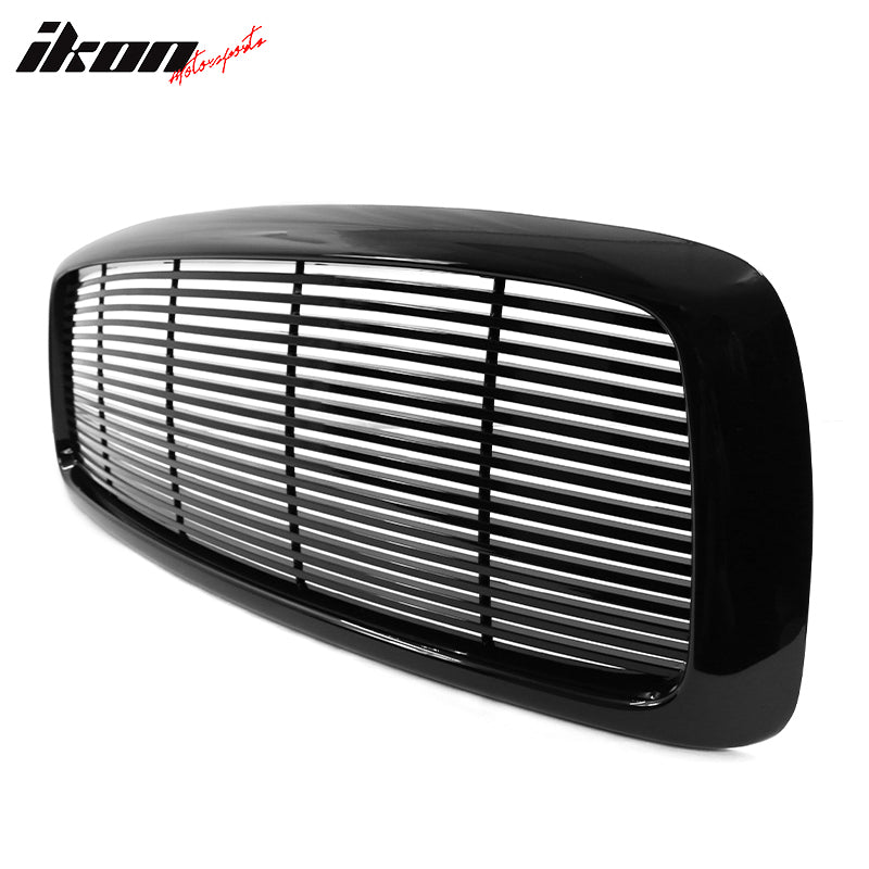2002-2005 Dodge Ram 1500 2500 3500 Z Style Black Bumper Grille ABS