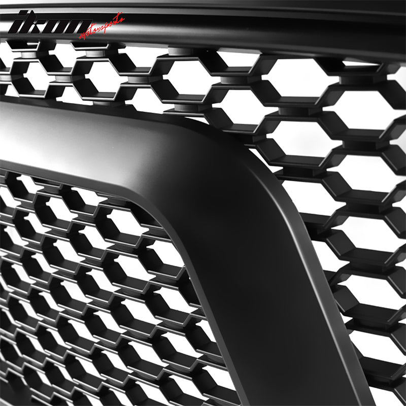 2013-2024 Dodge Ram 1500 Honeycomb R Style Black Front Grille ABS