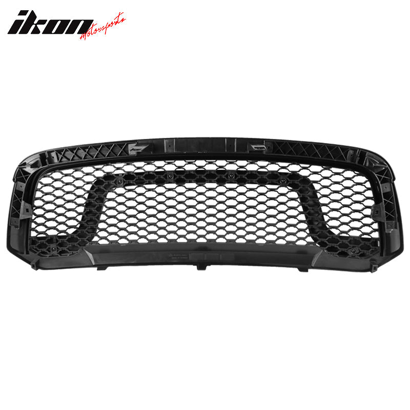 2013-2024 Dodge Ram 1500 Honeycomb R Style Black Front Grille ABS