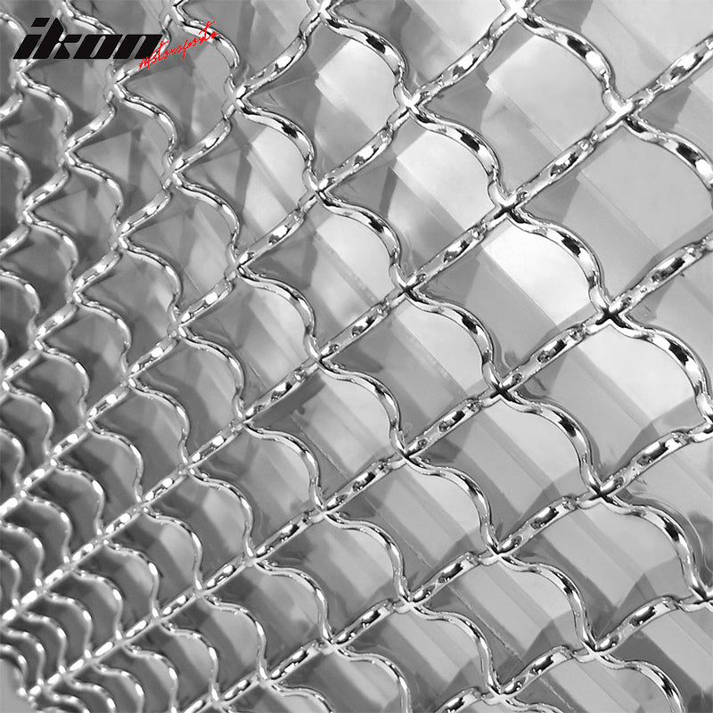 2004-2006 Chrysler Sebring Mesh Chrome Front Bumper Hood Grille ABS