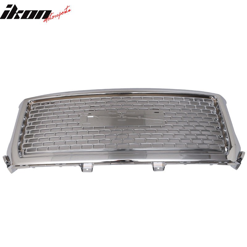 2014-2015 GMC Sierra 1500 Vertical Chrome Front Upper Grille Grill ABS