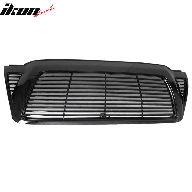 2005-2011 Toyota Tacoma Horizontal Style Black Front Hood Grille ABS