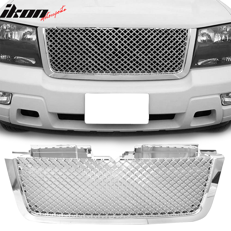 2006-2009 Chevrolet Trailblazer LT B Style Front Bumper Grille ABS