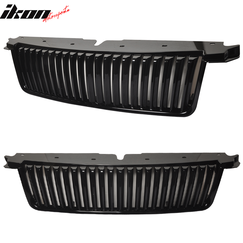 2006-2010Â Ford Explorer Vertical Style Black Front Bumper Grille ABS