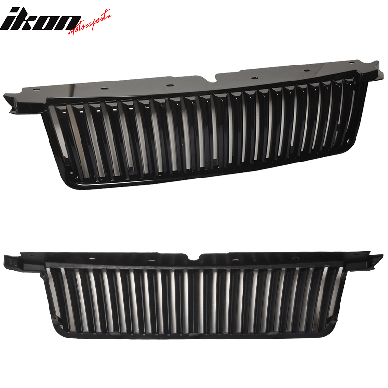 2006-2010Â Ford Explorer Vertical Style Black Front Bumper Grille ABS