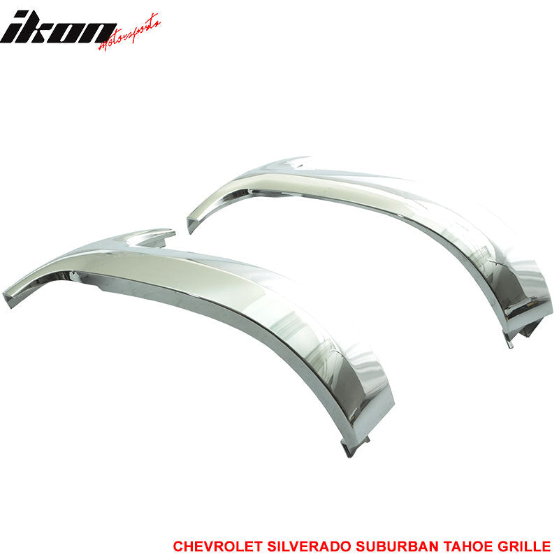 1999-2002 Chevy Silverado Suburban Tahoe Vertical Chrome Grille ABS