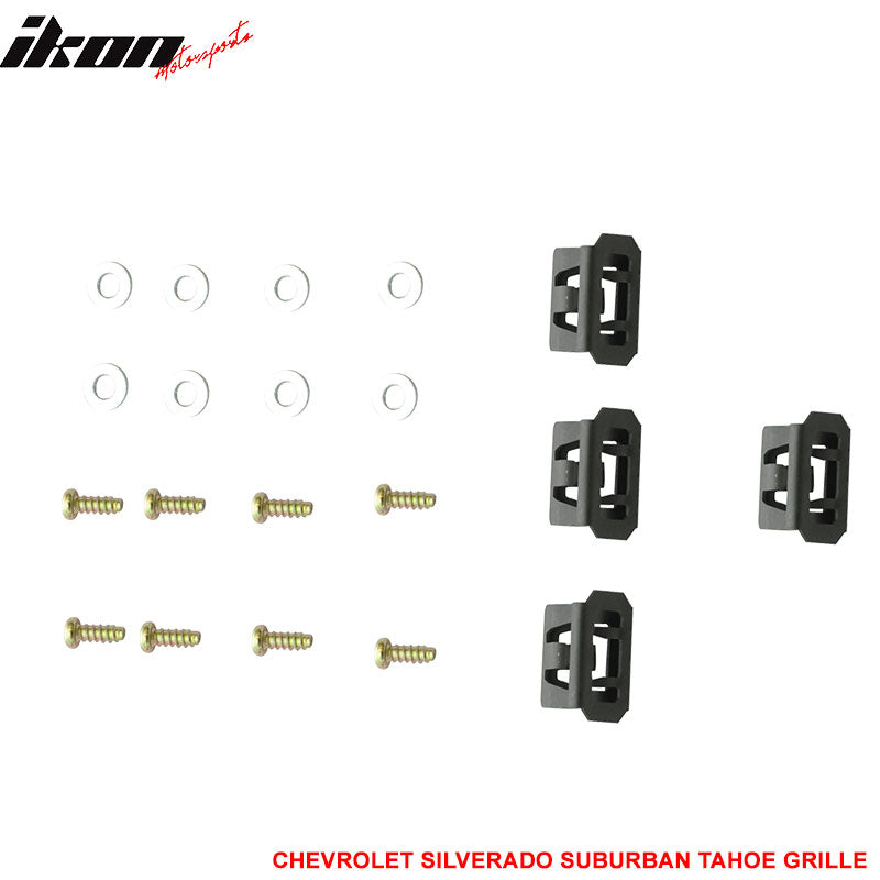 1999-2002 Chevy Silverado Suburban Tahoe Vertical Chrome Grille ABS