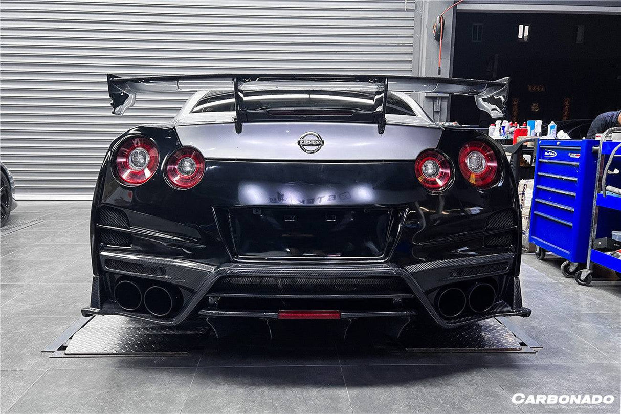 2008-2023 Nissan GTR R35 CBA DBA EBA TS Style Rear Bumper With Diffuser