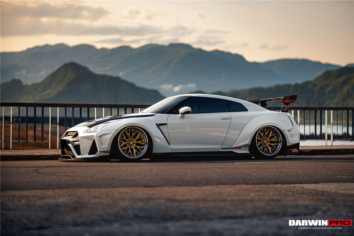 DarwinPRO 2008-2023 Nissan GTR R35 CBA DBA EBA BKSSII Style Partial Carbon Fiber Full Wide Body Kit