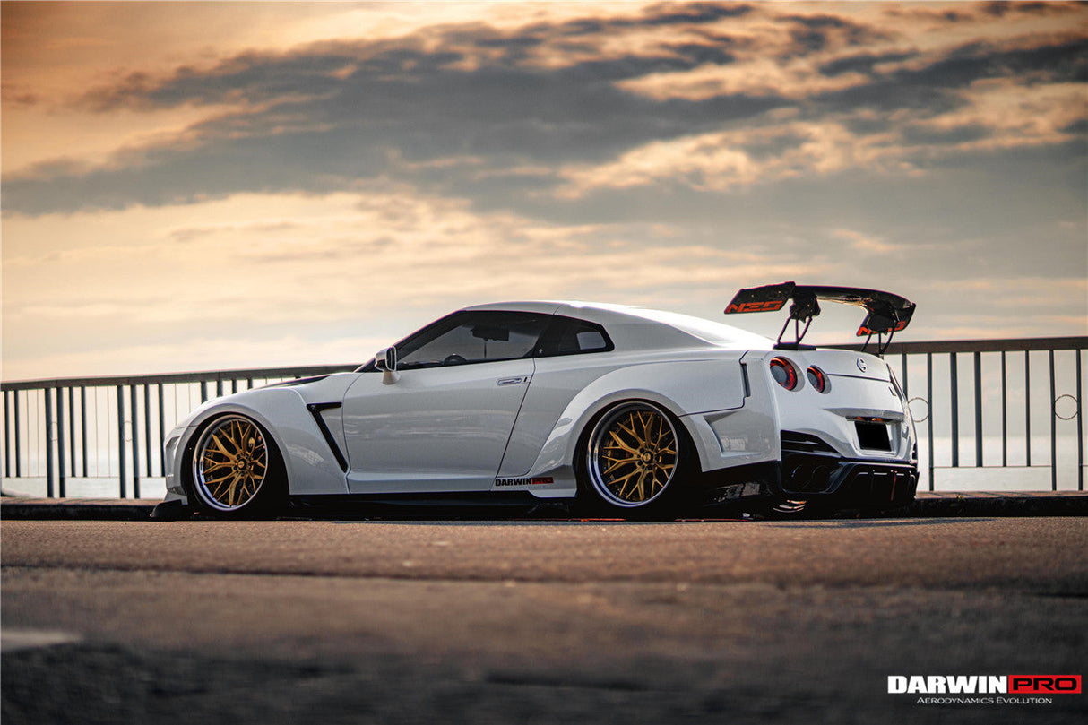 DarwinPRO 2008-2023 Nissan GTR R35 CBA DBA EBA BKSSII Style Partial Carbon Fiber Full Wide Body Kit