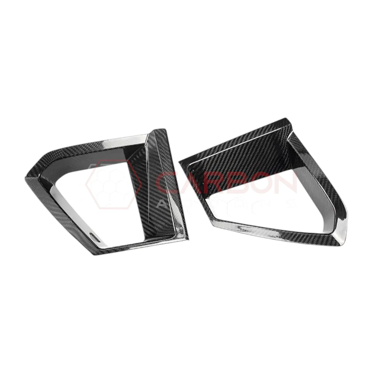 2024+ S650 Mustang GT Real Carbon Fiber Grill Insert Covers