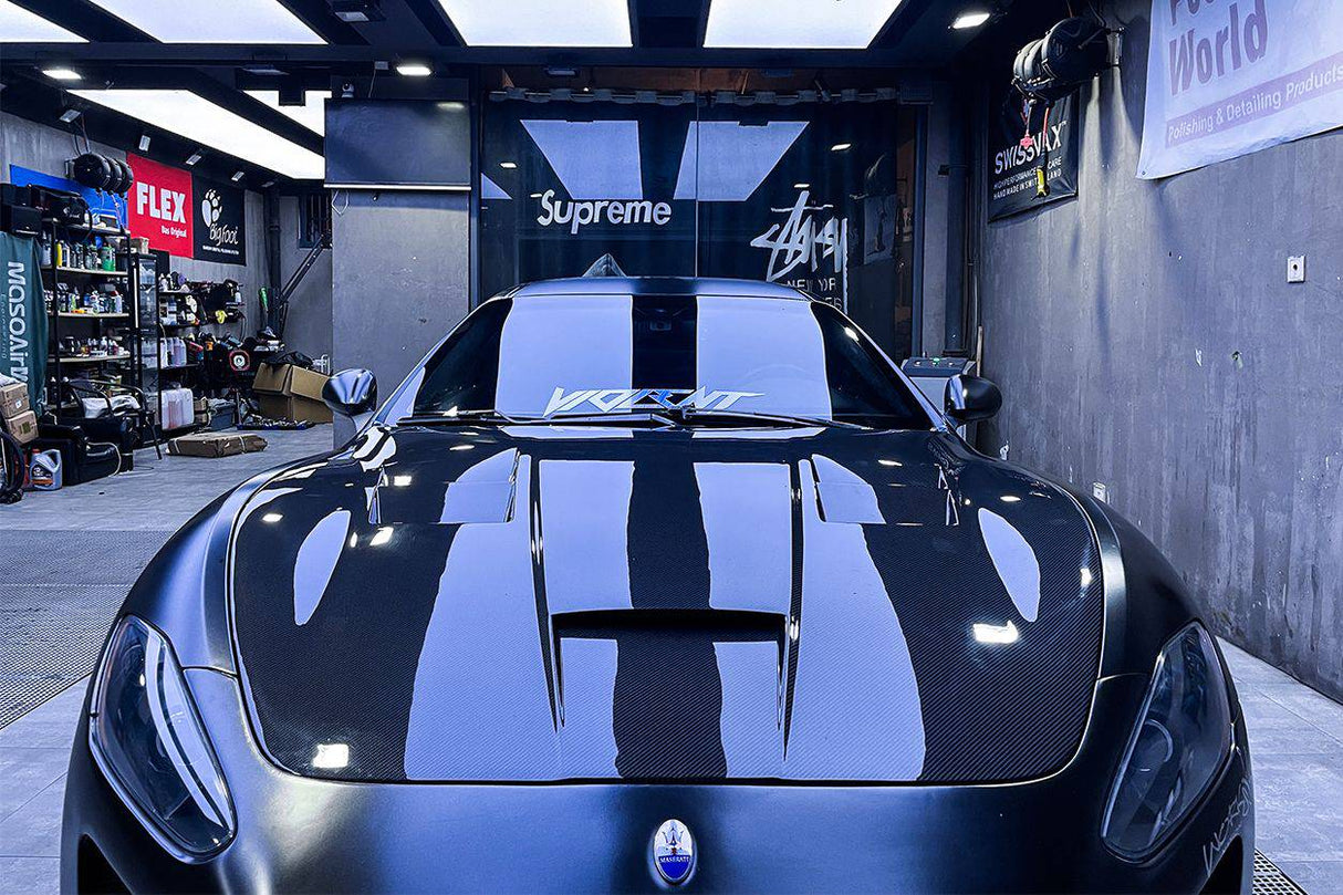 2008-2017 Maserati GranTurismo DC Style Carbon Fiber Hood