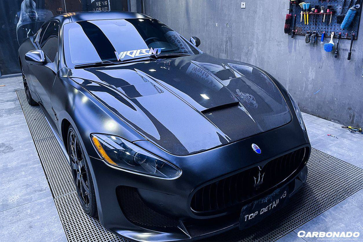 2008-2017 Maserati GranTurismo DC Style Carbon Fiber Hood