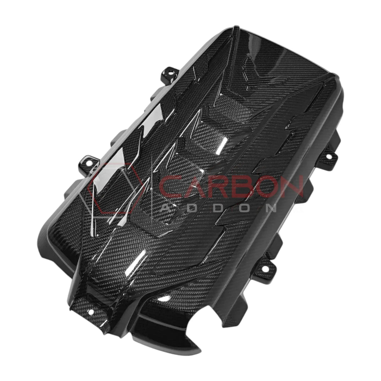 C8 Corvette Stingray Carbon Fiber Engine Cover | Direct OEM Replacement (2020–2024)