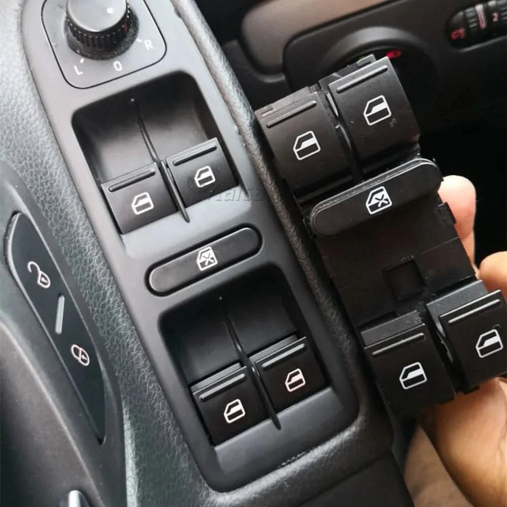 Power Window Master Switch – For VW Jetta, Golf GTI MK5/MK6, Tiguan, Passat B6, CC & Seat Leon MK2 (5ND959857 Replacement)