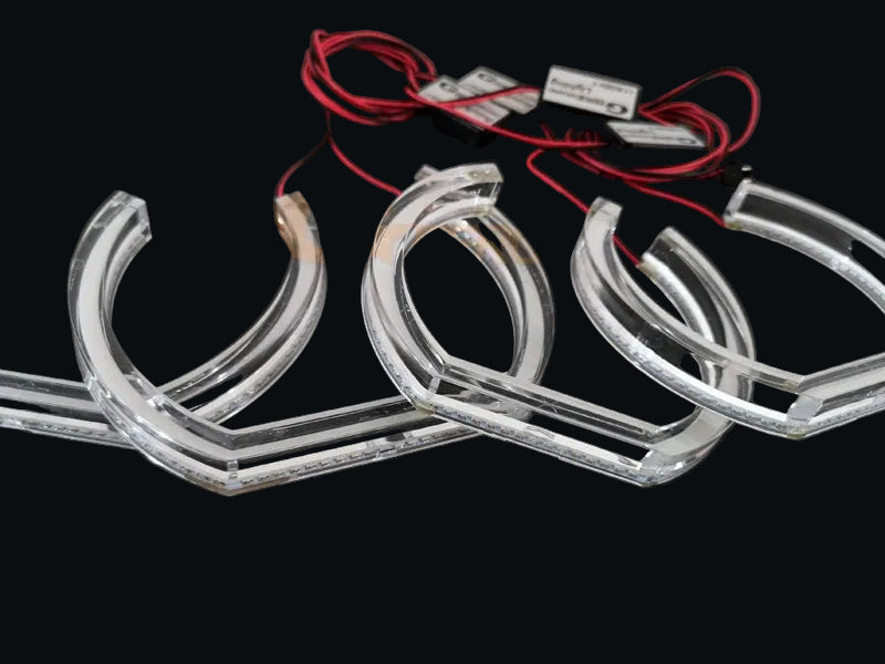 Ultra Bright DTM U-Style LED Angel Eyes Halo Ring Kit for BMW X5 E53 & E70 (2000–2013)