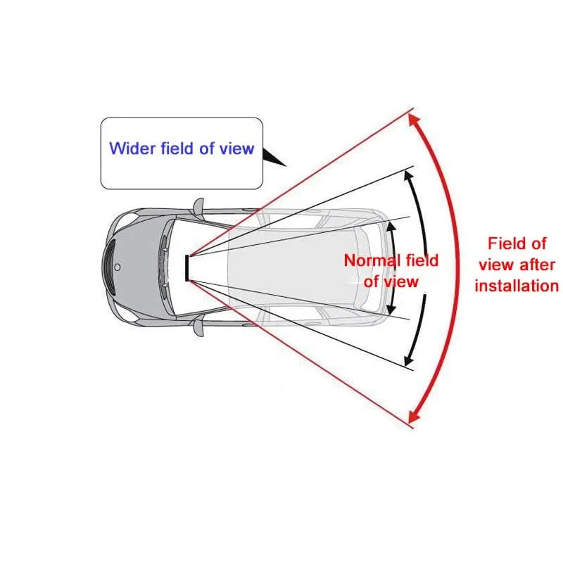LED Ambient Interior Rearview Mirror – Wide View Flat Mirror Upgrade for Enhanced Cabin Style