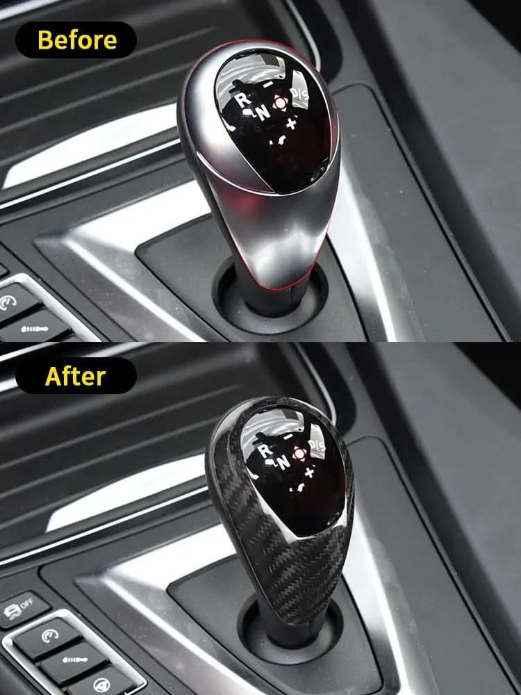 Carbon Fiber Gear Shifter Handle Cover – BMW M2 F87 / M3 F80 / M4 F82 / M5 F10 / X5M F85 / X6M F86