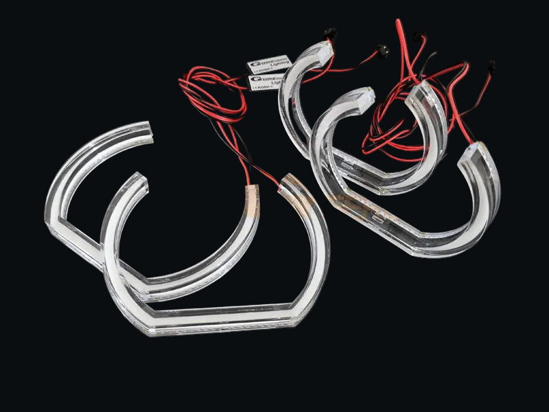 Ultra Bright DTM U-Style LED Angel Eyes Halo Ring Kit for BMW X5 E53 & E70 (2000–2013)