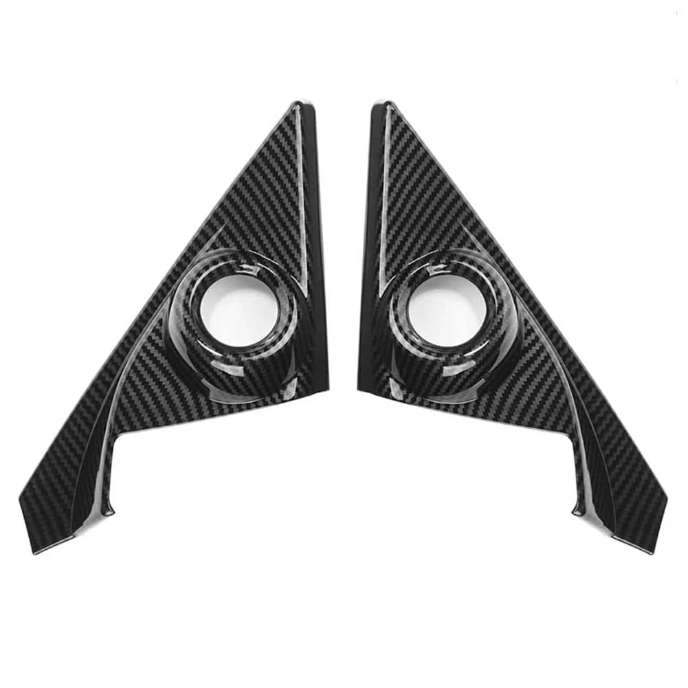 Carbon Fiber Grain A-Pillar Speaker Cover Trim for Honda Civic Sedan (2016–2019) | Front Door Interior Upgrade – 2PC Set