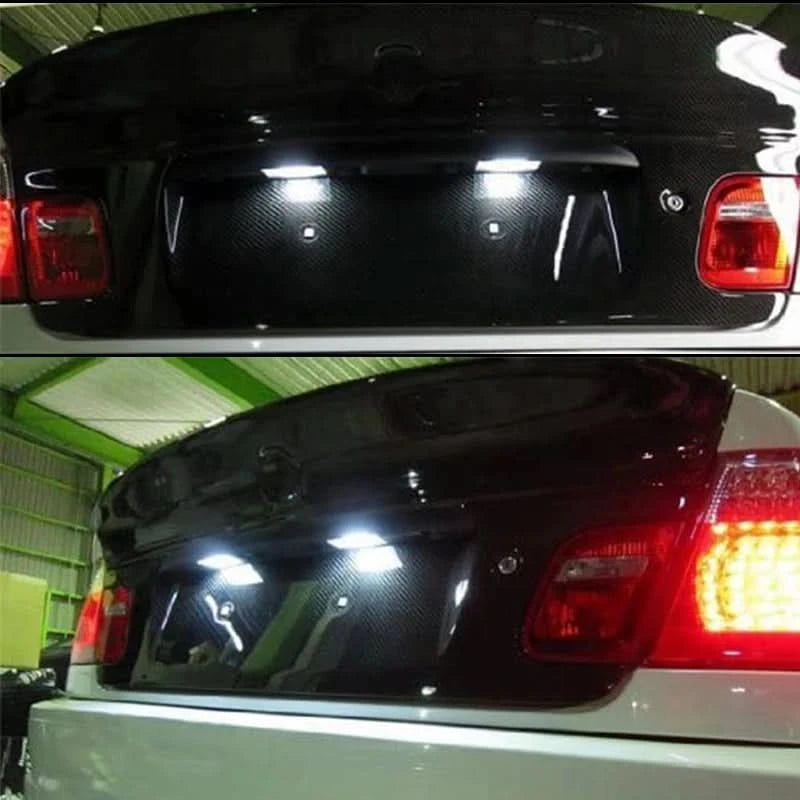 CAN-Bus Error-Free LED License Plate Lights – BMW E46 3 Series (1998–2007)