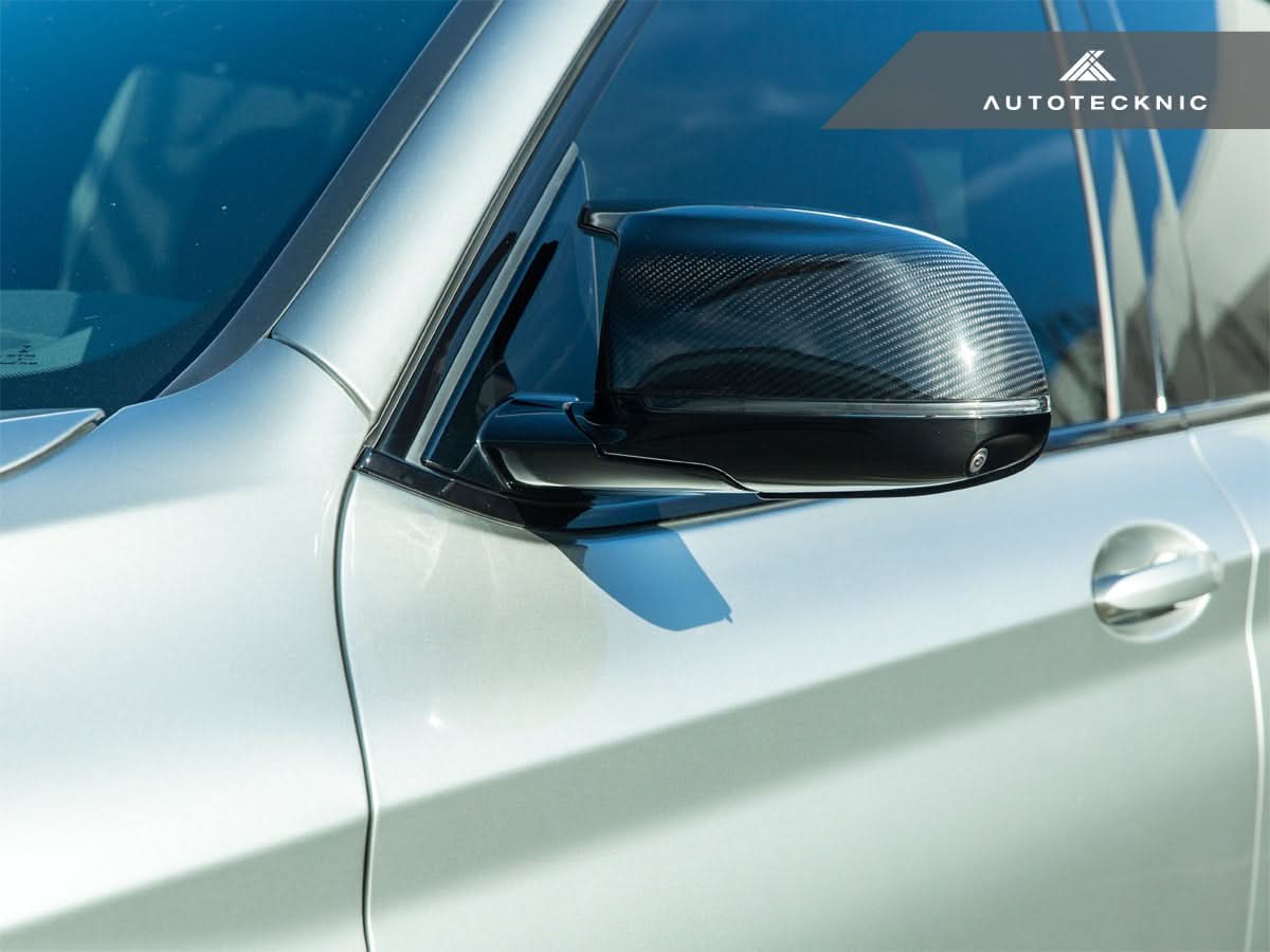 AutoTecknic Replacement Dry Carbon Mirror Covers - BMW G01 X3 M40i LCI | G02 X4 M40i LCI