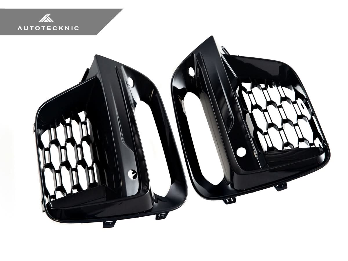 AutoTecknic Gloss Black Lower Grille Trim Set - G01 X3 | G02 X4 M40I Pre-LCI