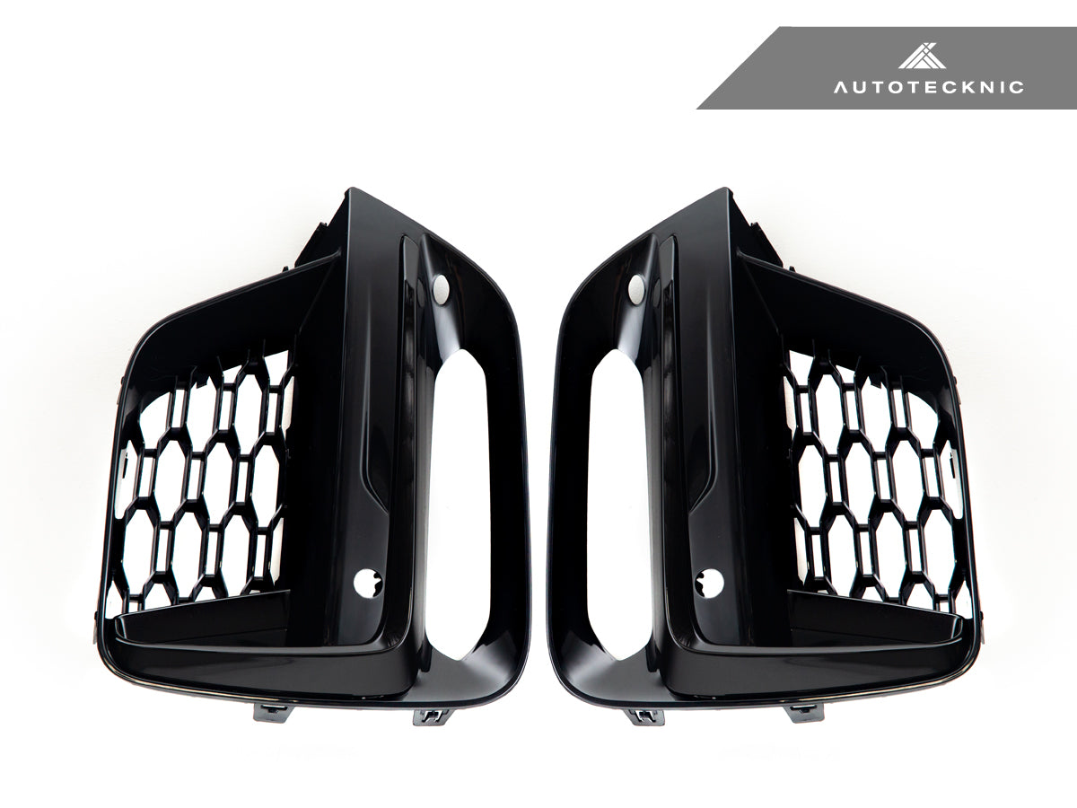 AutoTecknic Gloss Black Lower Grille Trim Set - G01 X3 | G02 X4 M40I Pre-LCI